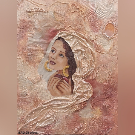 פיתוי - אקריל על קנבס