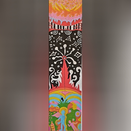 התעלות- טרנסנדנס - אקריליק על עץ