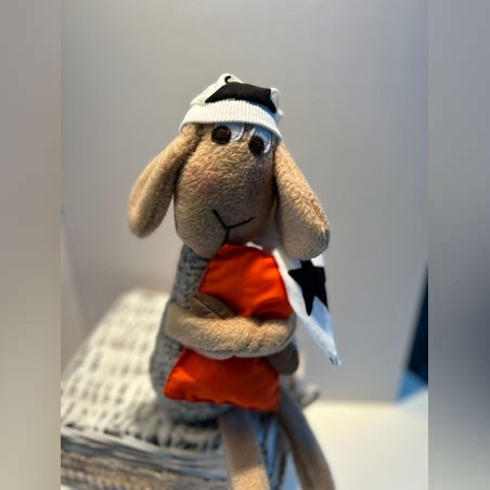 בובת כיבשה אפורה מהממת בעבודת יד