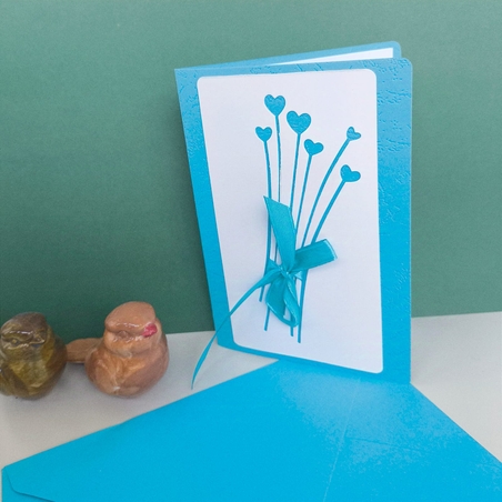 מארז זר לבבות בארבעה צבעים