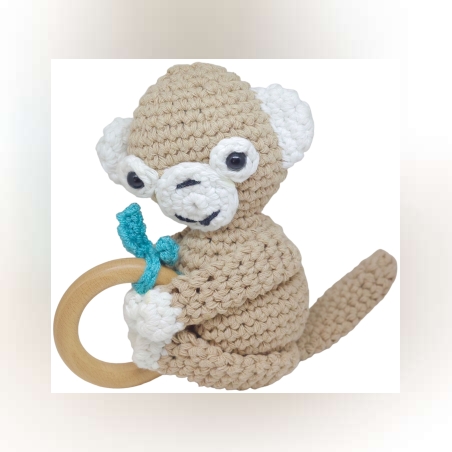 רעשן קוף סרוג