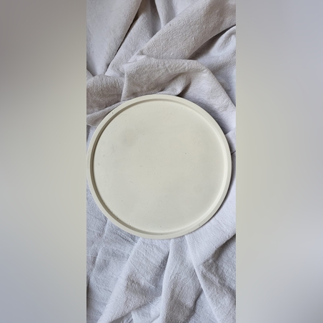 מגש עגול מבטון