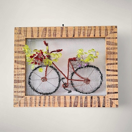 אופניים במסגרת-מחוטי מתכת בעבודת יד