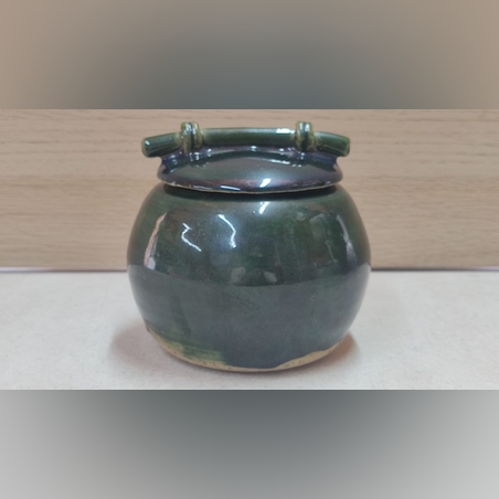 כלי יפני בעבודת יד עם מכסה מסורתי - ORIBE