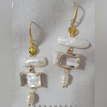 עגילי ערב שקופים מעוצבים