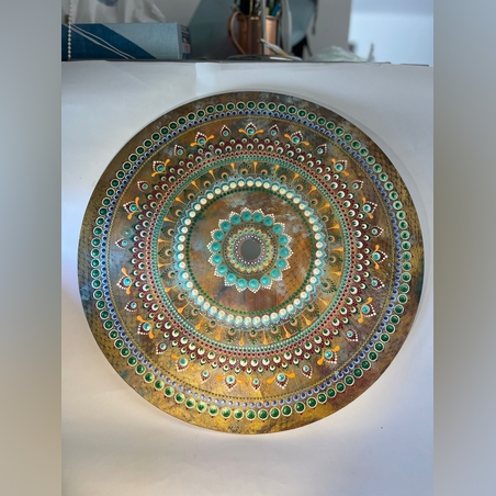 מנדלה של רכות וטוהר אקריל על קנבס