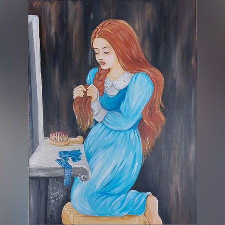 טיפוח- אקריל על קנבס