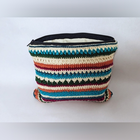 נרתיק סרוג עם רוכסן - דגם ארבל