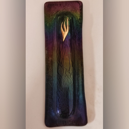 מזוזת זכוכית עם ציפוי מתכתי יוקרתי