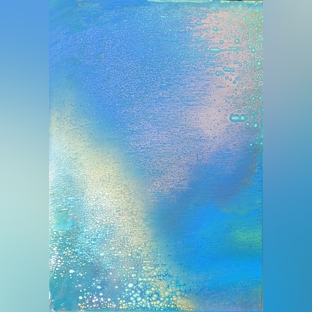 אקריליק נוזלי על קנבס 4