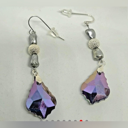 עגילי ערב כסופים מעוצבים