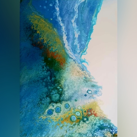 אקריליק נוזלי על קנבס 8