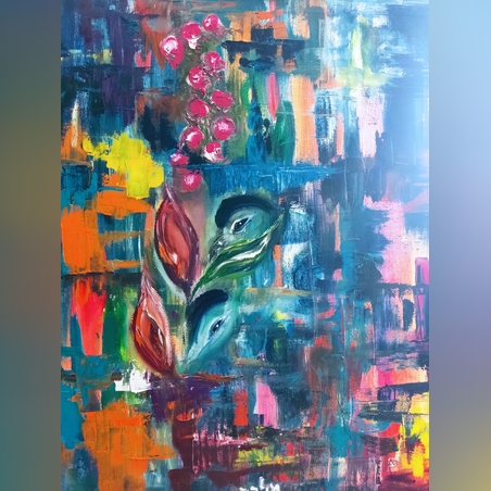 עינינו הרואות שמן על קנבס