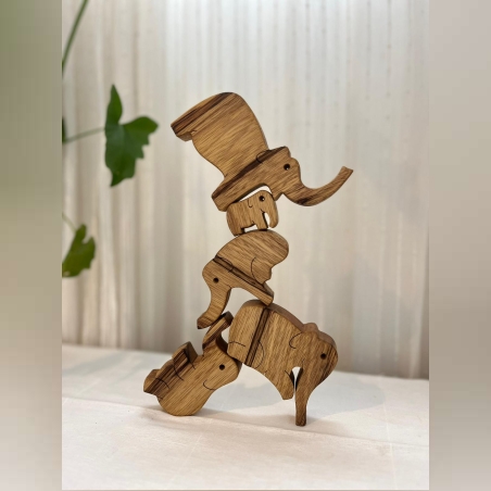 משחק איזון מעץ- מגדל פילים