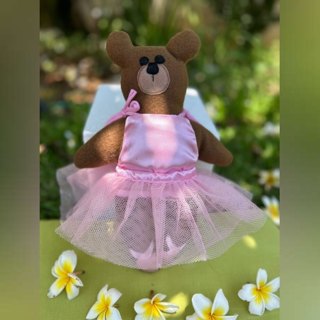 בובת שובי דובי רקדנית תפורה בעבודת יד