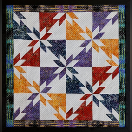 תמונת טלאים עבודת יד ממוסגרת - HUNTER'S STAR