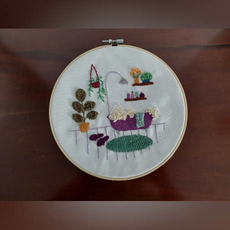 ריקמה לחדר אמבטיה