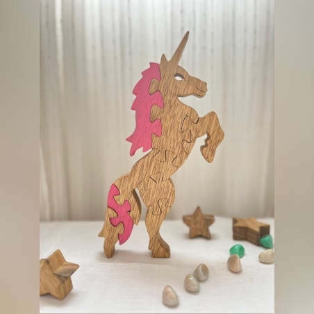 פאזל החד קרן מעץ