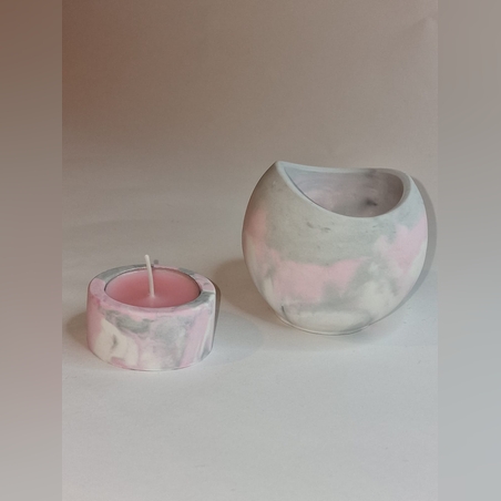 כלי קיבול ופמוט מג'סמונייט בעבודת יד