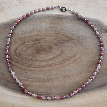 שרשרת משולבת אבני חן 