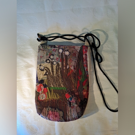 תיק שק קטן מבד פשתן