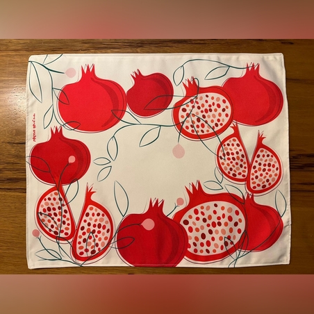 מפית לחלות דגם רימונים