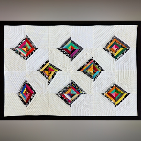 תמונת טלאים עבודת יד ממוסגרת - CRAZYTHOUGHTS