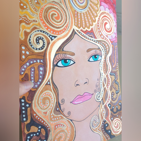 ציור המלכה זהובה