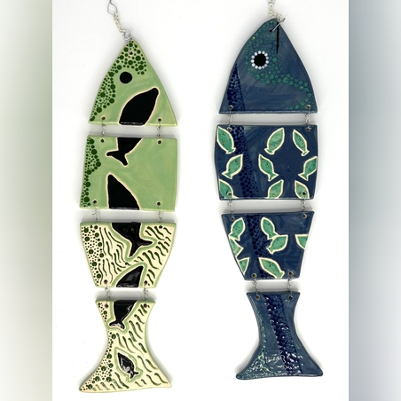 מובייל דג  מחימר בעבודת יד