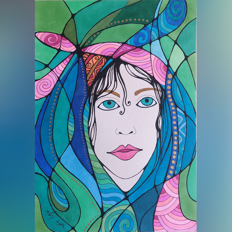 ציור הבורחת ליער