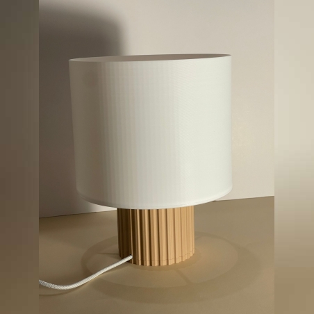 מנורת לילה דמוי עץ טבעי דגם RONA