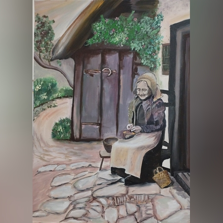 פעם ­ אקריליק על קנבס