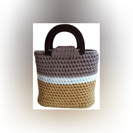 תיק יד סרוג 3 צבעים