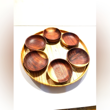 צלחת פסח מעץ ליבנה בעבודת יד