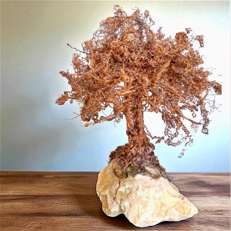 עץ נחושת- פסל מחוטי נחושת בעבודת יד