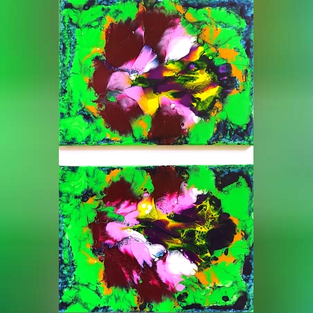 אמנון ותמר- ציורי אקריל על קנבס