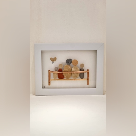 תמונה מאבנים מהטבע- המשפחה שלי