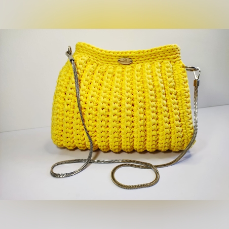 תיק ערב L סרוג