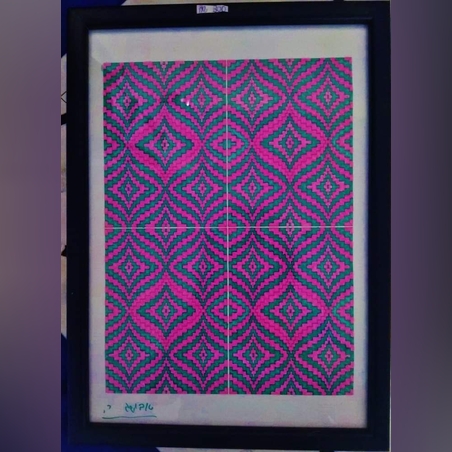 צורות גאומטריות בוורוד וטורקיז