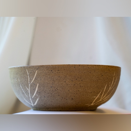 קערת סלט זוגית מעוטרת