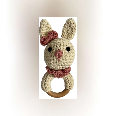 רעשן ארנבת סרוג