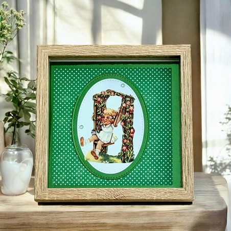 תמונת וינטג' מנייר בעבודת יד - נד-נד