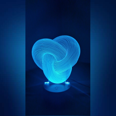 מנורת לד מאקריל- אשליה אופטית