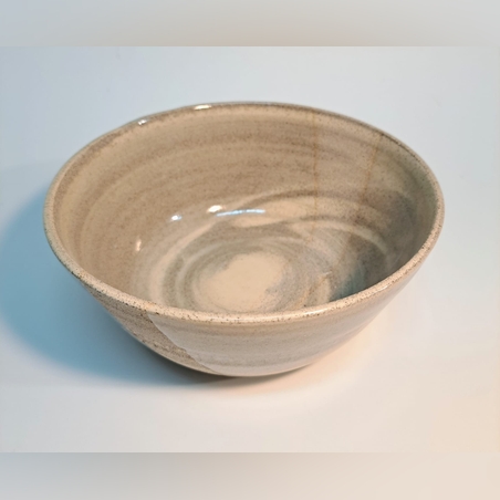 קערה בשילוב חימר אפור ולבן לתבשיל או למרק או סלט