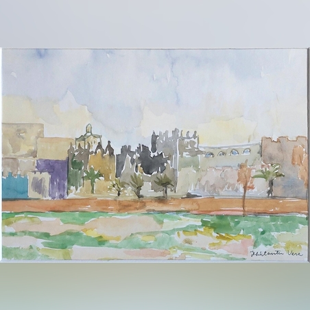 אקוורל של ירושלים