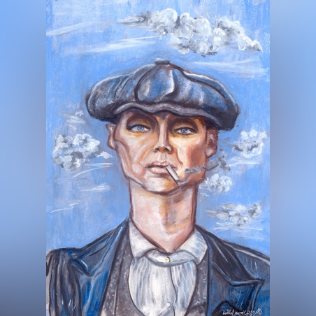 תומס מכנופיית ברמינגהם- הדפס פסטל שמן על נייר