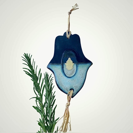 חמסת קרמיקה בשילוב חמסת פליז בעבודת יד