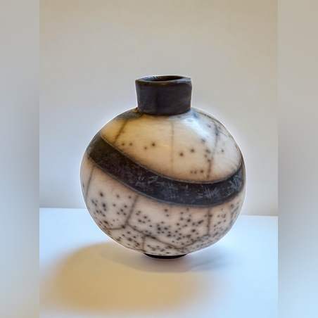 אגרטל דקורטיבי בשריפה יפנית בעבודת יד