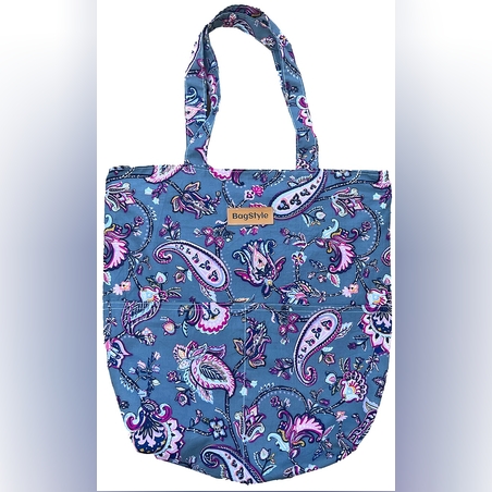 תיק TOTE גדול בעבודת יד-Romantic Paisley