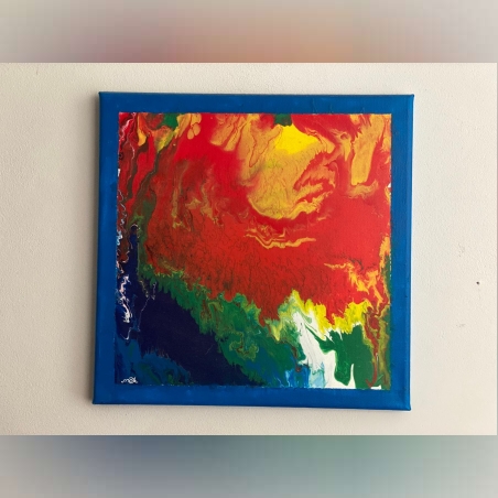 ציור צבעים חמים